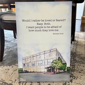 New! “The Office” Canvas Sign